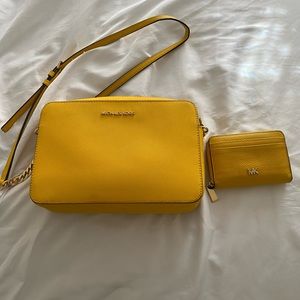 Michael Kors crossbody purse with matching wallet